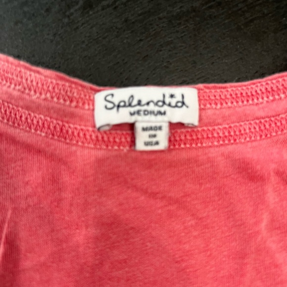 Splendid Slub Racer Tank Top Size Medium - Picture 3 of 4